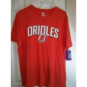 PEL Athletic Orioles T-Shirt MLB Baseball Graphic Tee Orange‎ Mens Large